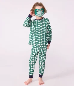 Petit Bateau Schlafanzüge, Nachthemden|Schlafanzüge, Pyjamas*Kinder-Pyjama zum Verkleiden aus Baumwolle mit Krokodil-Motiv grün MILK/ EVERGREEN