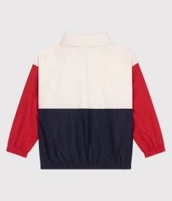 Petit Bateau Mäntel, Jacken, Regenjacken*Kinder-Regenjacke mit abnehmbarer Kapuze weiss AVALANCHE/ MULTICO