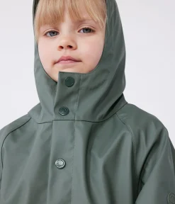Petit Bateau Mäntel, Jacken, Regenjacken*Kinder-Regenjacke mit zwei Farben grün THUYA:CHARME