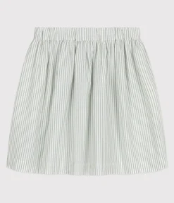 Petit Bateau Kleider, Röcke*Kinder-Rock aus Baumwolle mit Streifen PAUL/ ECUME
