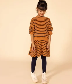 Petit Bateau Kleider, Röcke*Kinderrock aus Bouclé-Frottee für Mädchen ECUREUIL/ SMOKING