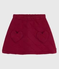 Petit Bateau Kleider, Röcke*Kinder-Rock aus einfarbiger Baumwolle AMARANTE