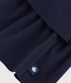 Petit Bateau Kleider, Röcke*Kinder-Rock aus einfarbiger Baumwolle blau SMOKING