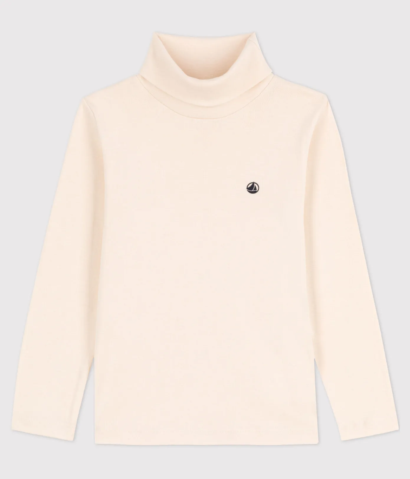 Petit Bateau T-Shirts, Poloshirts, Hemden|T-Shirts, Tops, Oberteile*Kinder-Rollkragenshirt aus Baumwolle naturfarben AVALANCHE