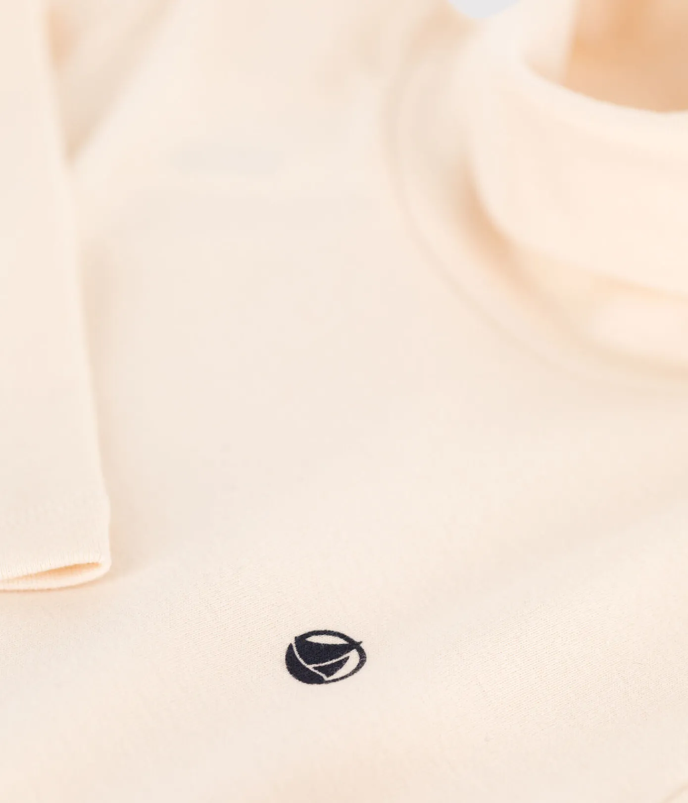 Petit Bateau T-Shirts, Poloshirts, Hemden|T-Shirts, Tops, Oberteile*Kinder-Rollkragenshirt aus Baumwolle naturfarben AVALANCHE