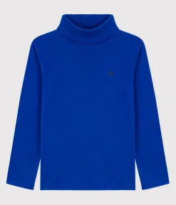Petit Bateau T-Shirts, Poloshirts, Hemden*Kinder-Rollkragenshirt aus einfarbiger Baumwolle OLYMPIC