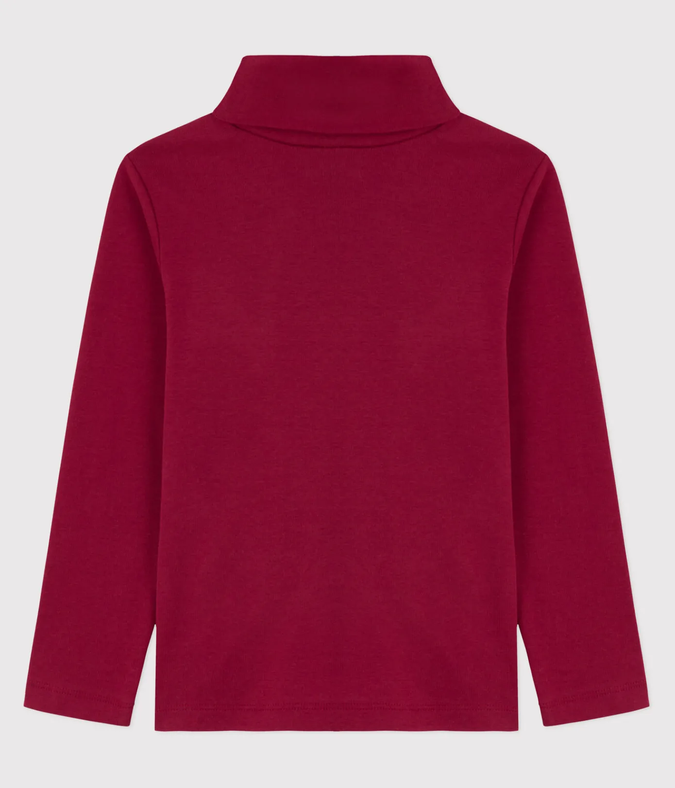 Petit Bateau T-Shirts, Poloshirts, Hemden|T-Shirts, Tops, Oberteile*Kinder-Rollkragenshirt aus einfarbiger Baumwolle AMARANTE