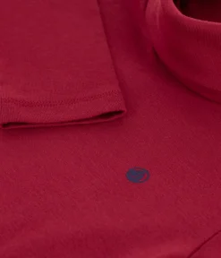 Petit Bateau T-Shirts, Poloshirts, Hemden|T-Shirts, Tops, Oberteile*Kinder-Rollkragenshirt aus einfarbiger Baumwolle AMARANTE