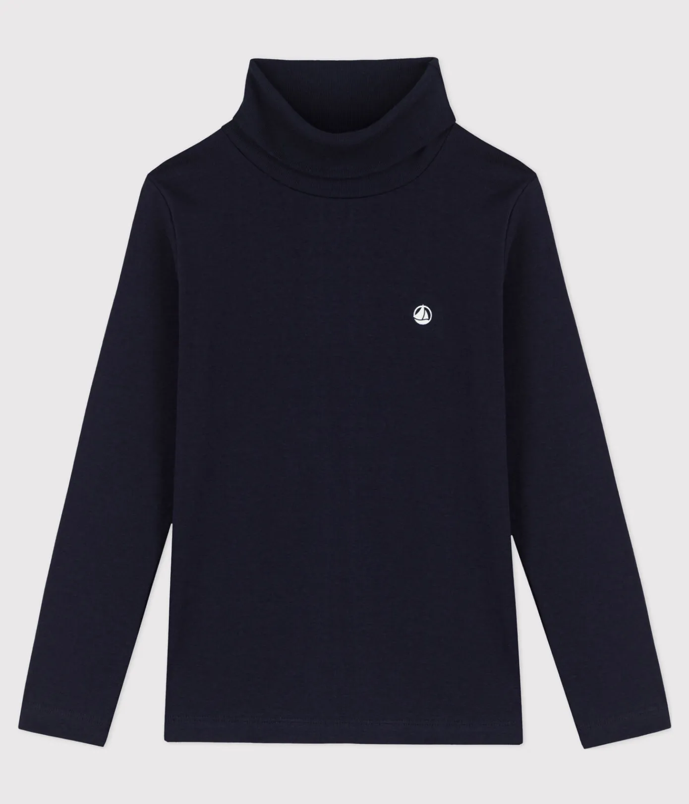Petit Bateau T-Shirts, Poloshirts, Hemden|T-Shirts, Tops, Oberteile*Kinder-Rollkragenshirt aus Baumwolle blau SMOKING