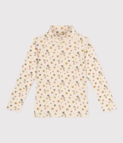 Petit Bateau T-Shirts, Tops, Oberteile*Kinder-Rollkragenshirt für Mädchen weiss AVALANCHE/ MULTICO
