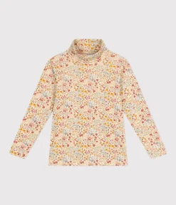 Petit Bateau T-Shirts, Tops, Oberteile*Kinder-Rollkragenshirt für Mädchen AVALANCHE/ CUIVRE/ MULTICO