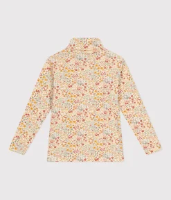 Petit Bateau T-Shirts, Tops, Oberteile*Kinder-Rollkragenshirt für Mädchen AVALANCHE/ CUIVRE/ MULTICO