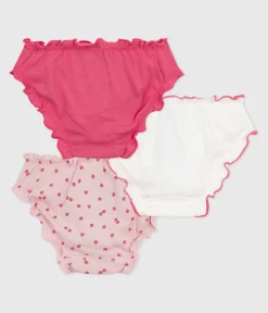Petit Bateau Unterhosen, Shortys*Kinder-Rüschenslips aus Baumwolle mit Apfel-Motiv variante 1