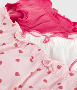 Petit Bateau Unterhosen, Shortys*Kinder-Rüschenslips aus Baumwolle mit Apfel-Motiv variante 1