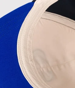 Petit Bateau Accessoires, Mützen, Caps*Kinder-Schirmmütze aus Baumwolle weiss AVALANCHE/blau SMOKING