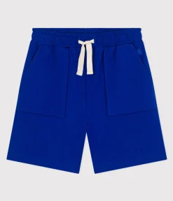Petit Bateau Shorts, Jeans, Hosen*Kinder-Short für Jungen aus Baumwolle blau SURF