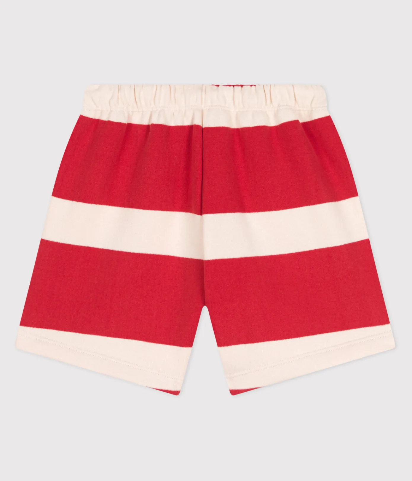 Petit Bateau Shorts, Hosen, Leggings*Kinder-Shorts aus Baumwolle mit Streifen ROT AURORA/ AVALANCHE