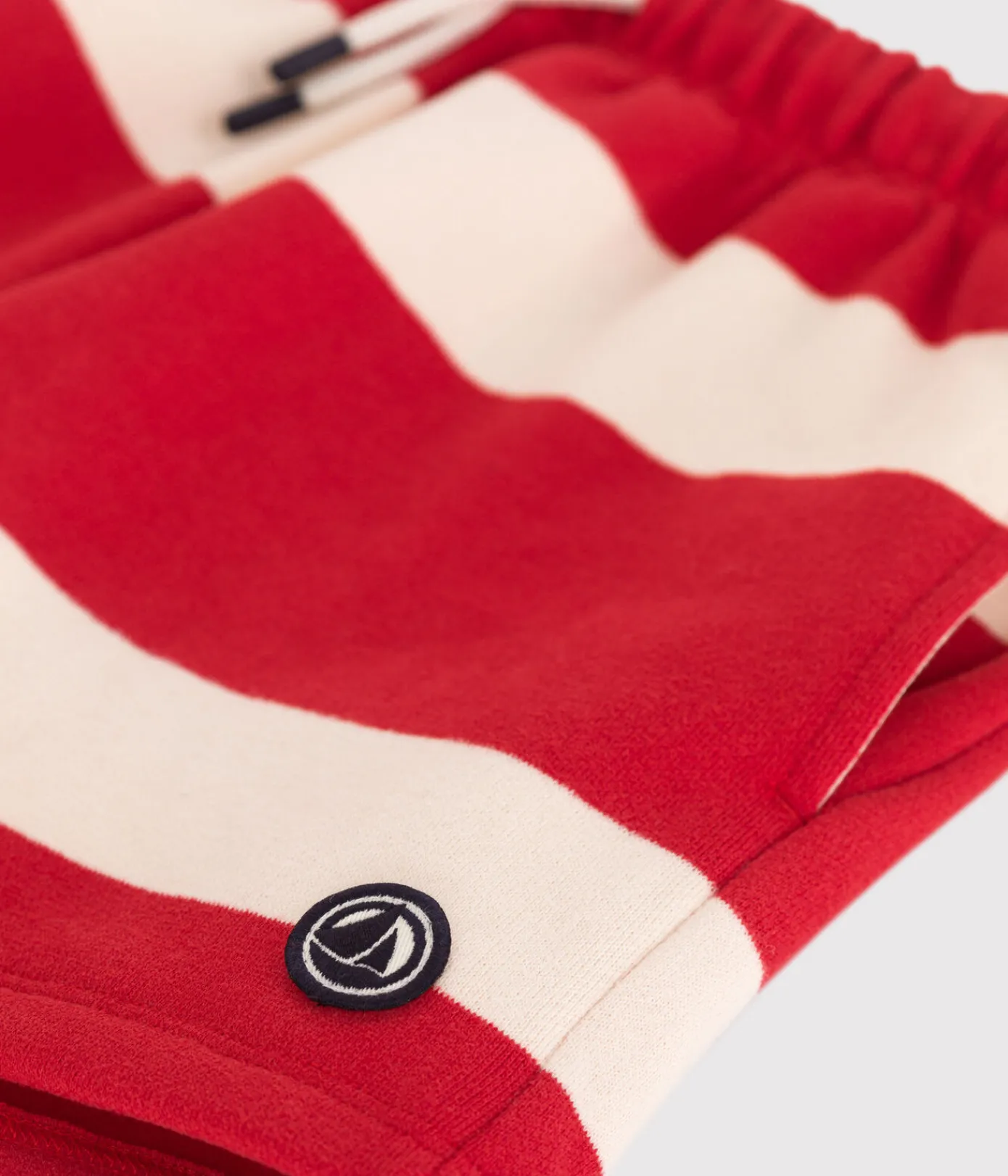 Petit Bateau Shorts, Hosen, Leggings*Kinder-Shorts aus Baumwolle mit Streifen ROT AURORA/ AVALANCHE
