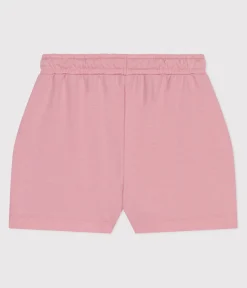 Petit Bateau Shorts, Hosen, Leggings*Kinder-Shorts aus einfarbiger Baumwolle rosa CHARME