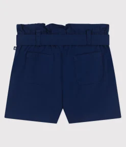 Petit Bateau Shorts, Hosen, Leggings*Kinder-Shorts aus einfarbiger Baumwolle blau MEDIEVAL
