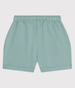 Petit Bateau Shorts, Hosen, Leggings*Kinder-Shorts aus einfarbiger Baumwolle grün PAUL