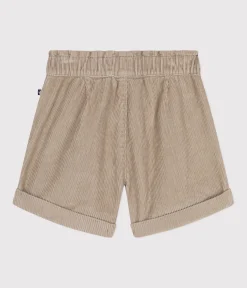 Petit Bateau Shorts, Hosen, Leggings*Kinder-Shorts aus Fein-Cord für Mädchen HUITRE
