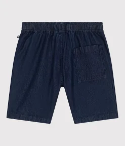 Petit Bateau Shorts, Hosen, Leggings*Kinder-Shorts aus leichtem Denim für Mädchen blau DENIM