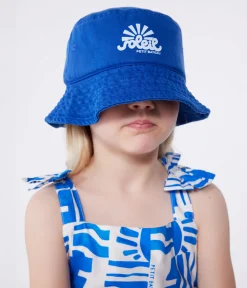 Petit Bateau Accessoires, Mützen, Caps*Kinder-Sonnenhut aus einfarbiger Baumwolle blau SURF