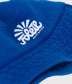 Petit Bateau Accessoires, Mützen, Caps*Kinder-Sonnenhut aus einfarbiger Baumwolle blau SURF