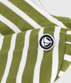 Petit Bateau Sweatshirts, Pullover, Cardigans|Sweatshirts, Pullover, Cardigans*Kinder-Streifenshirt grün CEDAR/ MILK