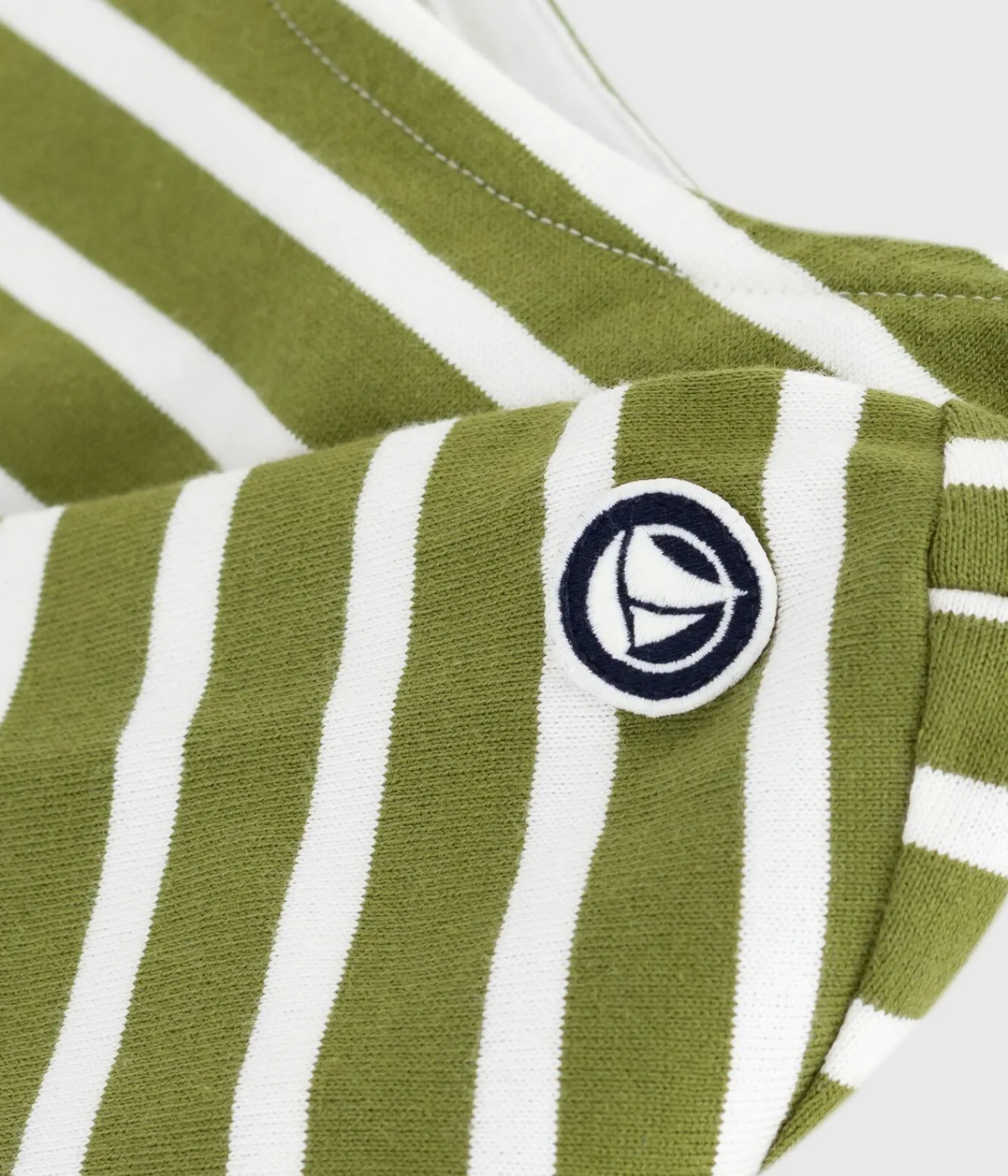 Petit Bateau Sweatshirts, Pullover, Cardigans|Sweatshirts, Pullover, Cardigans*Kinder-Streifenshirt grün CEDAR/ MILK