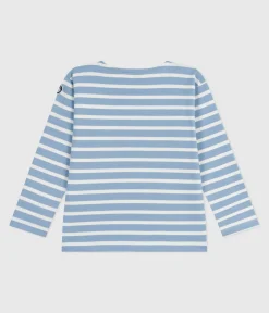 Petit Bateau Sweatshirts, Pullover, Cardigans|Sweatshirts, Pullover, Cardigans*Kinder-Streifenshirt blau ADRIATIC/ MILK