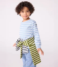 Petit Bateau Sweatshirts, Pullover, Cardigans|Sweatshirts, Pullover, Cardigans*Kinder-Streifenshirt blau ADRIATIC/ MILK