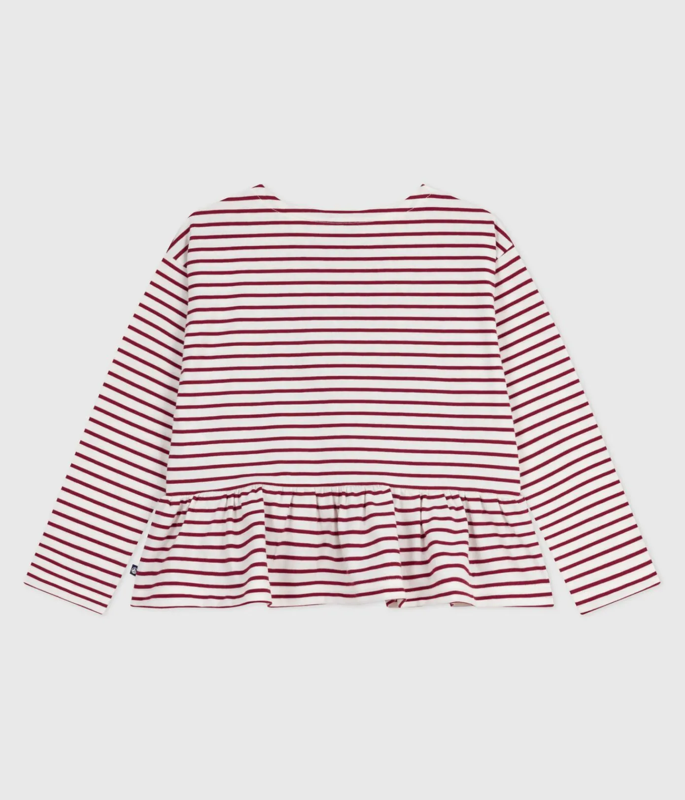 Petit Bateau Sweatshirts, Pullover, Cardigans*Kinder-Streifenshirt ROT MILK/ AMARANTE