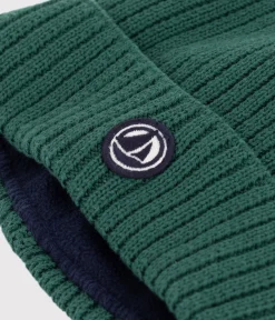 Petit Bateau Accessoires, Mützen, Caps*Kinder-Strickmütze mit Fleece gefüttert WILLOW