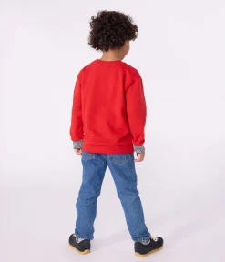 Petit Bateau Sweatshirts, Pullover, Cardigans|Sweatshirts, Pullover, Cardigans*Kinder-Sweatshirt aus bedruckter Baumwolle ROT POMPEI