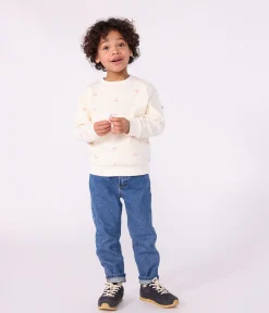 Petit Bateau Sweatshirts, Pullover, Cardigans|Sweatshirts, Pullover, Cardigans*Kinder-Sweatshirt aus bedruckter Baumwolle ROT MILK/ POMPEI