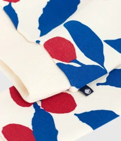 Petit Bateau Sweatshirts, Pullover, Cardigans*Kinder-Sweatshirt aus bedruckter Baumwolle MILK/ MULTICO
