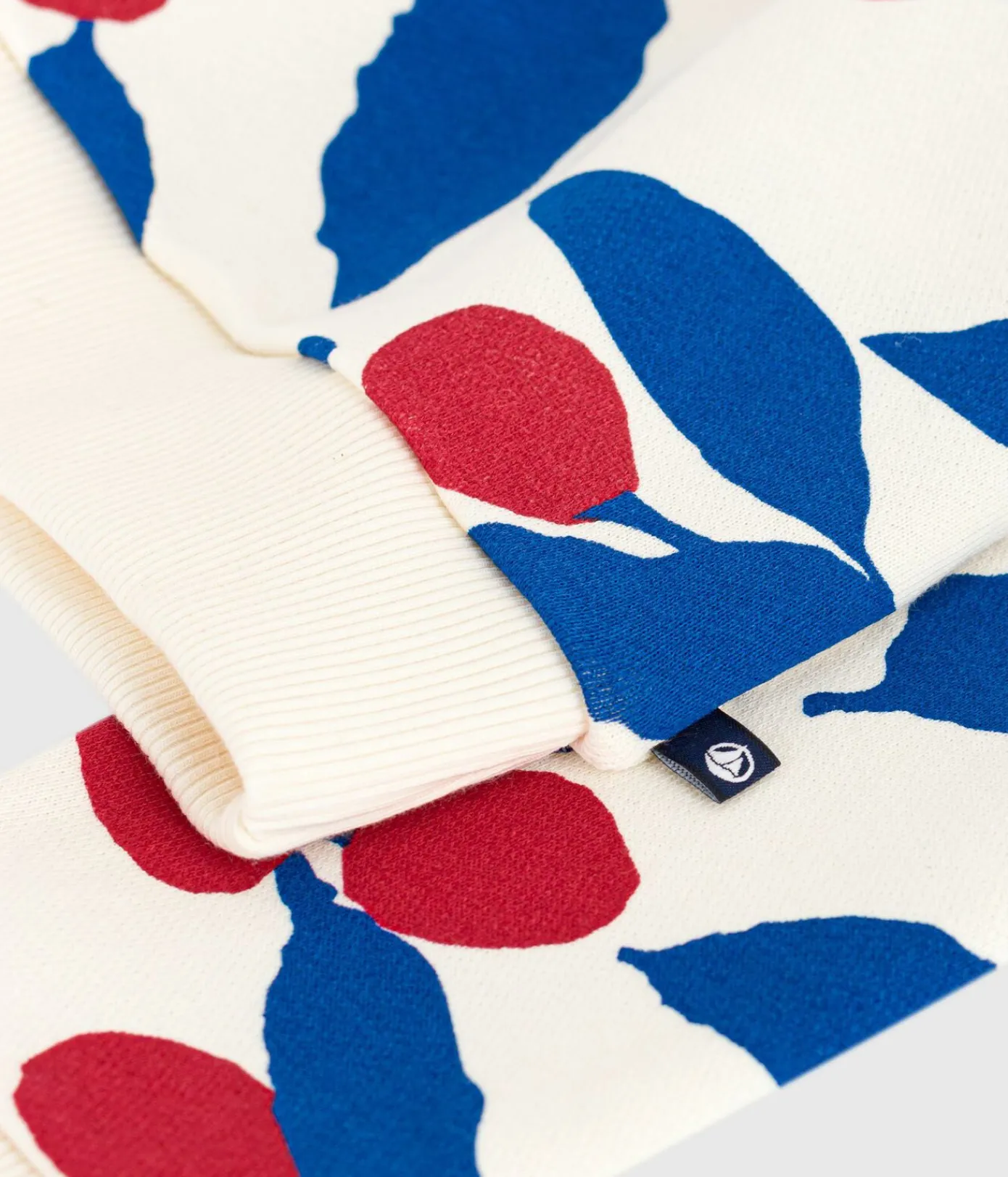Petit Bateau Sweatshirts, Pullover, Cardigans*Kinder-Sweatshirt aus bedruckter Baumwolle MILK/ MULTICO