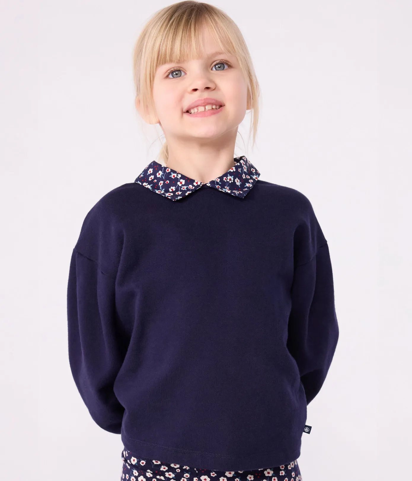 Petit Bateau Sweatshirts, Pullover, Cardigans*Kinder-Sweatshirt aus einfarbiger Baumwolle SOIR