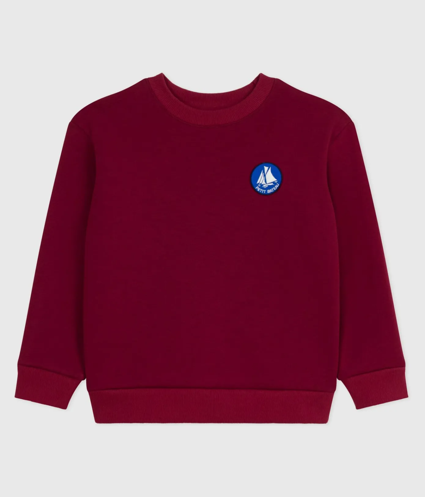 Petit Bateau Sweatshirts, Pullover, Cardigans*Kinder-Sweatshirt aus einfarbiger Baumwolle AMARANTE