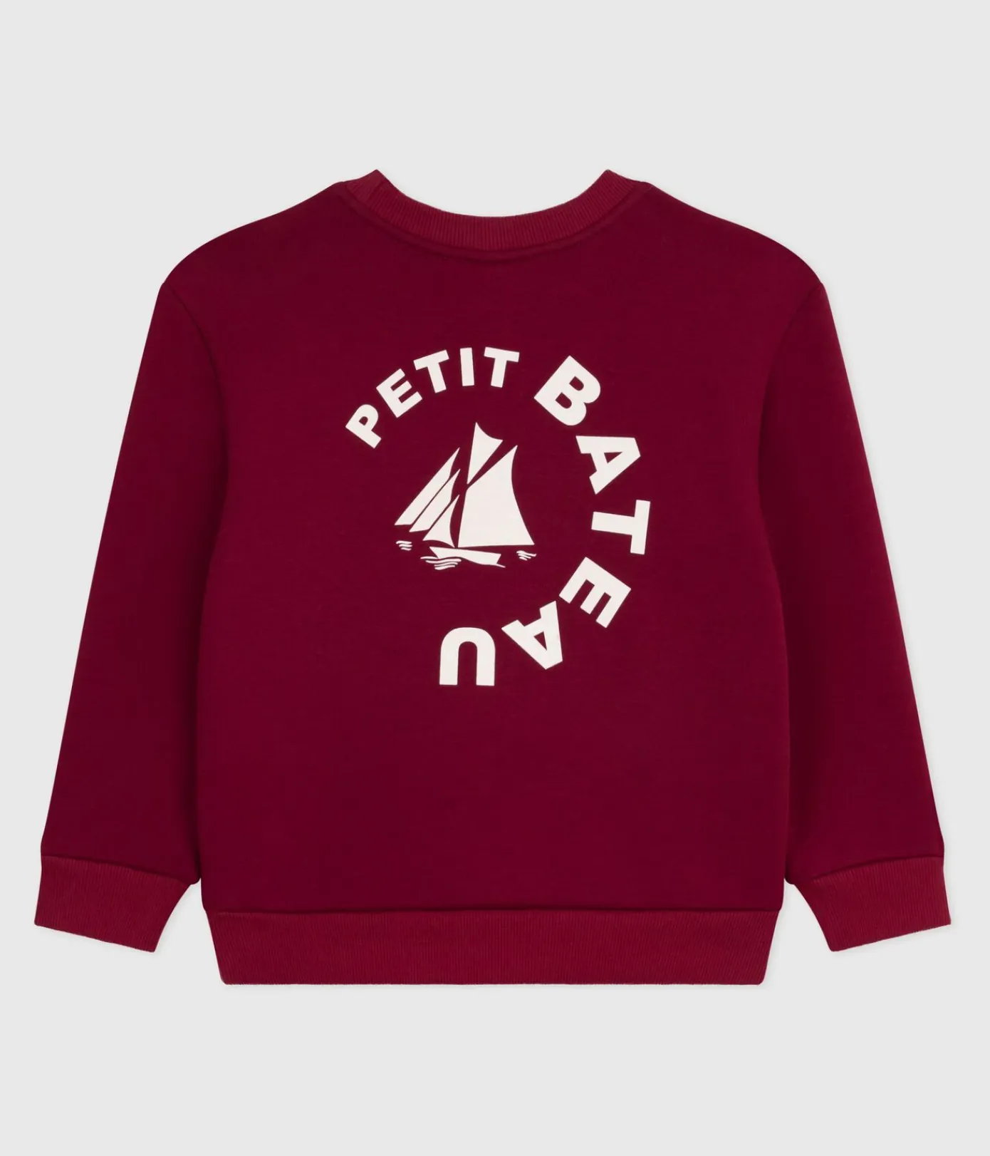 Petit Bateau Sweatshirts, Pullover, Cardigans*Kinder-Sweatshirt aus einfarbiger Baumwolle AMARANTE