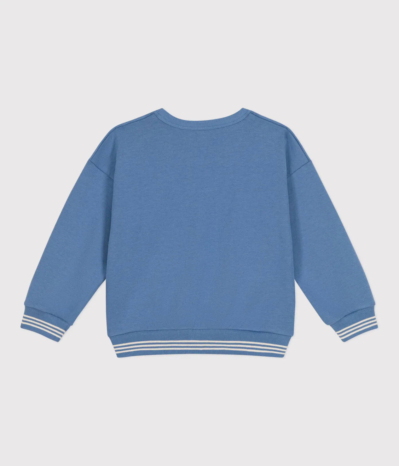 Petit Bateau Sweatshirts, Pullover, Cardigans|Sweatshirts, Pullover, Cardigans*Kinder-Sweatshirt aus Molton für Mädchen und Jungen blau BEACH