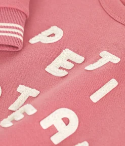 Petit Bateau Sweatshirts, Pullover, Cardigans|Sweatshirts, Pullover, Cardigans*Kinder-Sweatshirt aus Molton für Mädchen und Jungen rosa ROSEWOOD