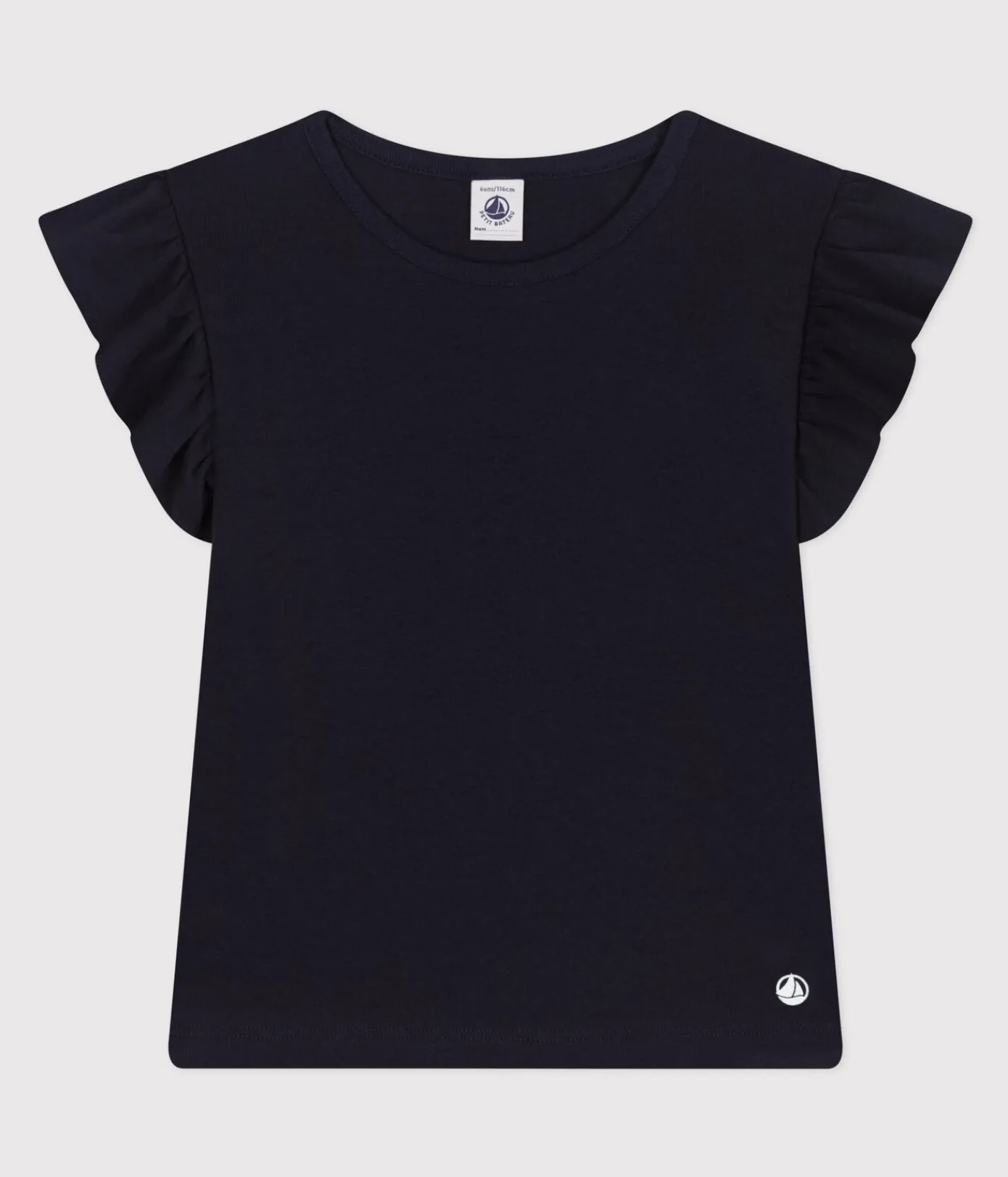 Petit Bateau T-Shirts, Tops, Oberteile*Kinder-T-Shirt aus Baumwolle für Mädchen blau SMOKING
