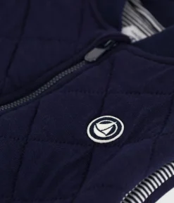 Petit Bateau Mäntel, Jacken, Regenjacken|Mäntel, Jacken, Regenjacken*Kinder-Weste aus einfarbiger Baumwolle SOIR