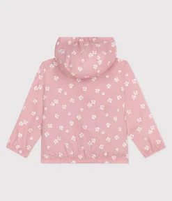 Petit Bateau Mäntel, Jacken, Regenjacken*Kinder-Windjacke mit Blumenmuster rosa CHARME/weiss MARSHMALLOW