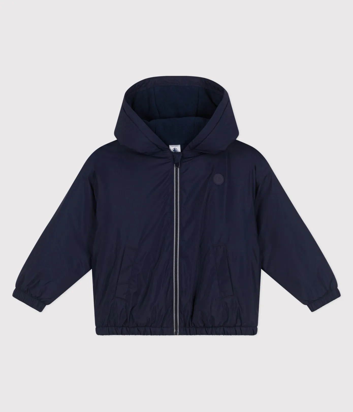 Petit Bateau Mäntel, Jacken, Regenjacken*Kinder-Windjacke mit Fleece für Jungen blau SMOKING