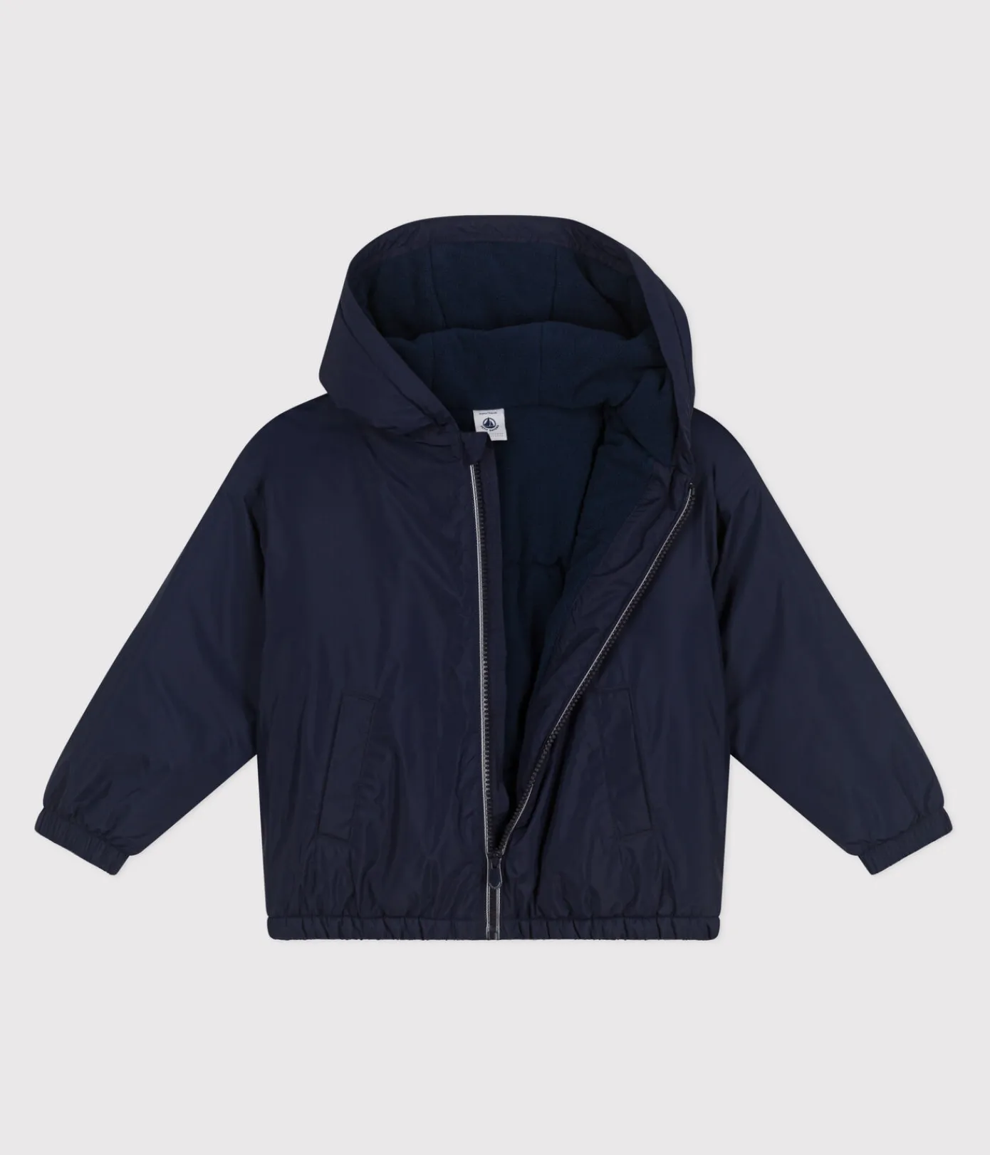 Petit Bateau Mäntel, Jacken, Regenjacken*Kinder-Windjacke mit Fleece für Jungen blau SMOKING