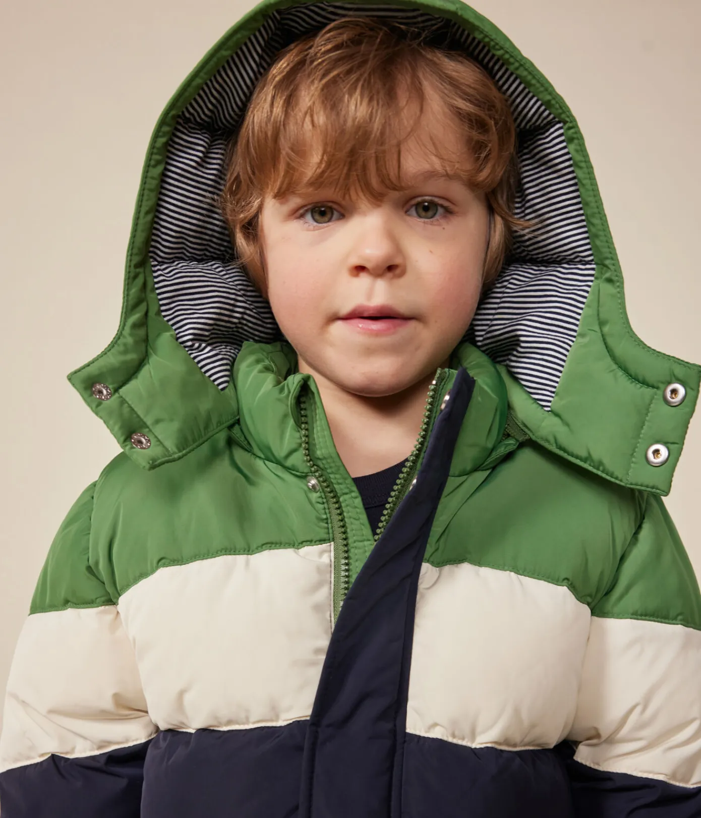 Petit Bateau Mäntel, Jacken, Regenjacken*Kinder-Winterjacke für Jungen blau SMOKING/weiss MULTICO